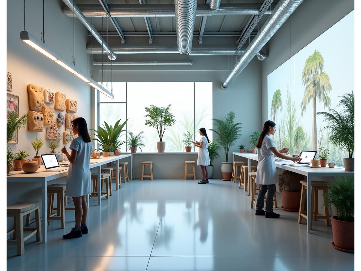 Laboratorio de arte sostenible y tecnología en CromaRaíz Studios
